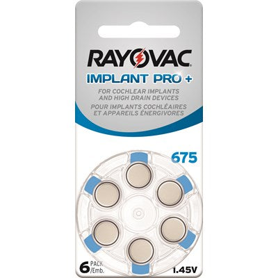 Rayovac Cochlear | Size 675 | 6 Pack